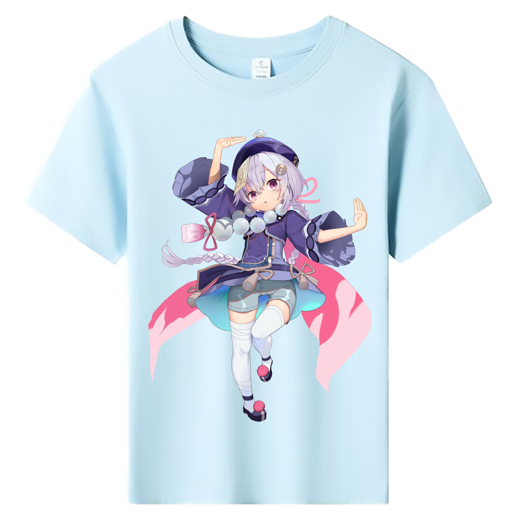 げんし神 七七 なな  genshin Nana 綿100％キッズTシャツ（フロントプリント）